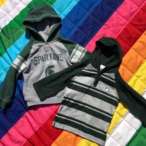 3T Lot Michigan State Spartan Long Sleeve Hoodies